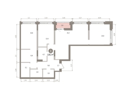 Продается 3-комнатная квартира ЖК Европейский берег, дом 32, 118.1  м&sup2;, 18770000 рублей