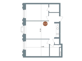 Продается 2-комнатная квартира  19/56 Кварталы Телецентра, 2, 63  м&sup2;, 10290000 рублей