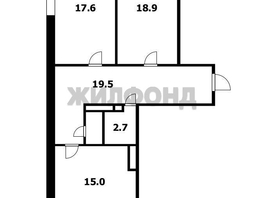 Продается 2-комнатная квартира Залесского ул, 75.2  м&sup2;, 11990000 рублей