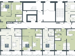 Продается 1-комнатная квартира ЖК Дом в Мичуринском, блок 2, 44.4  м&sup2;, 4415580 рублей