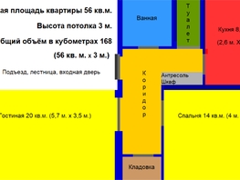 Продается 2-комнатная квартира Золотодолинская ул, 56  м&sup2;, 12000000 рублей