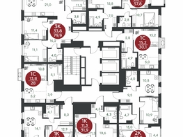 Продается 1-комнатная квартира ЖК Скандинавские кварталы, дом 1, 31.9  м&sup2;, 4541800 рублей
