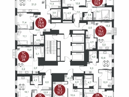 Продается 1-комнатная квартира ЖК Скандинавские кварталы, дом 1, 40.7  м&sup2;, 5712200 рублей