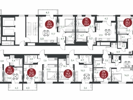 Продается 1-комнатная квартира ЖК Скандинавские кварталы, дом 1, 41.09  м&sup2;, 5829300 рублей