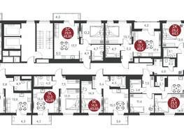 Продается 1-комнатная квартира ЖК Скандинавские кварталы, дом 1, 40.89  м&sup2;, 5927000 рублей