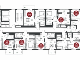 Продается 2-комнатная квартира ЖК Скандинавские кварталы, дом 1, 45.85  м&sup2;, 6790300 рублей