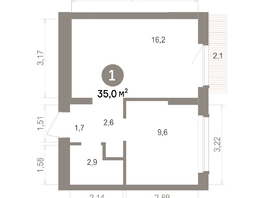 Продается 1-комнатная квартира ЖК Лебедевский квартал, д 1, 34.99  м&sup2;, 6570000 рублей