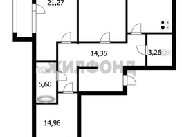 Продается 3-комнатная квартира Романова ул, 104.5  м&sup2;, 26500000 рублей