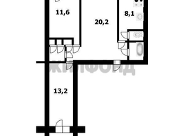 Продается 3-комнатная квартира Гоголя ул, 61.8  м&sup2;, 7800000 рублей