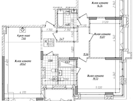 Продается 2-комнатная квартира ЖК Горького, 10, 121.8  м&sup2;, 28250000 рублей