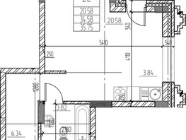 Продается Студия ЖК Чернышевский, корп 3.3, 34.58  м&sup2;, 8640000 рублей