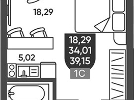 Продается Студия ЖК Ермак, 35.04  м&sup2;, 5250000 рублей