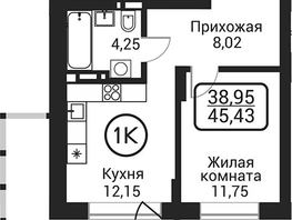 Продается 1-комнатная квартира ЖК Пегас, 36.18  м&sup2;, 8881000 рублей