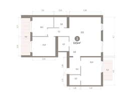 Продается 3-комнатная квартира ЖК Пшеница, дом 5.2, 112.44  м&sup2;, 15120000 рублей