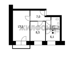 Продается 2-комнатная квартира Первомайская ул, 41.3  м&sup2;, 3500000 рублей