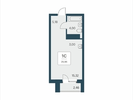 Продается Апартамент АК Тайм Парк, 30.1  м&sup2;, 6120000 рублей