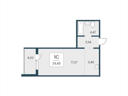 Продается Студия ЖК Эко-квартал на Кедровой, дом 4, 34.2  м&sup2;, 4500000 рублей