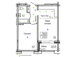 Продается 2-комнатная квартира ЖК Гренландия, Лес дом №6, 41.5  м&sup2;, 7120000 рублей
