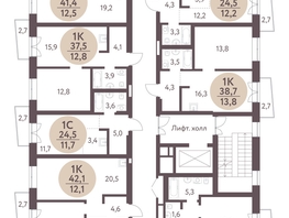 Продается 1-комнатная квартира ЖК Зеленый город, дом 1, 38.7  м&sup2;, 5995700 рублей