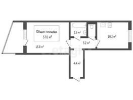Продается 1-комнатная квартира Сибиряков-Гвардейцев ул, 33  м&sup2;, 3555000 рублей
