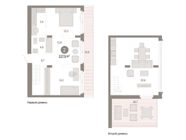 Продается 2-комнатная квартира ЖК Европейский берег, дом 45, 117.51  м&sup2;, 18590000 рублей
