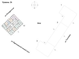 Продается 1-комнатная квартира ЖК Страна.Тополевая, к 1, 47.16  м&sup2;, 12023529 рублей