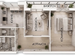 Продается 2-комнатная квартира Лобачевского ул, 51.09  м&sup2;, 8000000 рублей