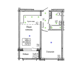 Продается 2-комнатная квартира ЖК Гренландия, Лес дом №6, 41.6  м&sup2;, 7030000 рублей