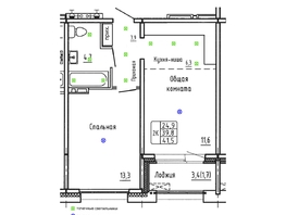 Продается 2-комнатная квартира ЖК Гренландия, Лес дом №6, 41.5  м&sup2;, 7170000 рублей