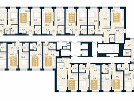 Продается 3-комнатная квартира ЖК Первый на Есенина, дом 3, 65.2  м&sup2;, 11627200 рублей