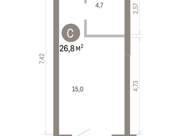 Продается Студия ЖК Город на озере, 26.81  м&sup2;, 7510000 рублей