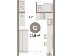 Продается Студия ЖК Пшеница, дом 2.1, 27.09  м&sup2;, 4720000 рублей