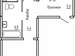 Продается 2-комнатная квартира ЖК Самоцветы, Бирюза дом 1, 66.8  м&sup2;, 7990000 рублей