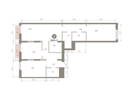 Продается 3-комнатная квартира ЖК Европейский берег, дом 45, 107.97  м&sup2;, 15910000 рублей