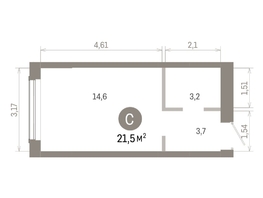 Продается Студия ЖК Европейский берег, дом 46, 21.45  м&sup2;, 5130000 рублей