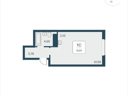 Продается Апартамент АК Тайм Парк, 32.6  м&sup2;, 5610000 рублей