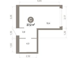 Продается Студия  Квартал Молодость, дом 1, 27.17  м&sup2;, 5390000 рублей