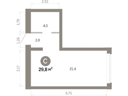 Продается Студия  Квартал Молодость, дом 1, 29.8  м&sup2;, 5690000 рублей