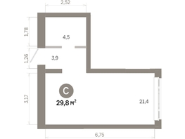 Продается Студия  Квартал Молодость, дом 1, 29.8  м&sup2;, 5480000 рублей