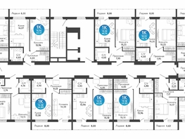 Продается 1-комнатная квартира ЖК Семейный квартал, дом 4, 44.89  м&sup2;, 5383900 рублей
