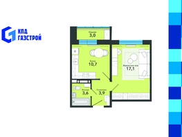 Продается 1-комнатная квартира ЖК Чистая Слобода, дом 65, 38.3  м&sup2;, 5530000 рублей