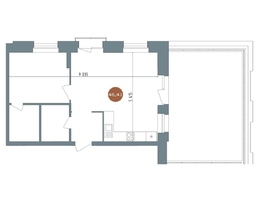Продается 2-комнатная квартира  19/56 Кварталы Телецентра, 2, 55.6  м&sup2;, 11190000 рублей