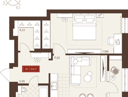 Продается 2-комнатная квартира ЖК Невский, 53.17  м&sup2;, 9000000 рублей
