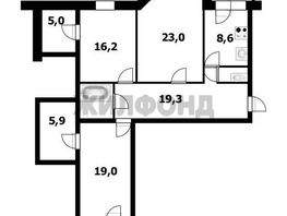 Продается 3-комнатная квартира Серафимовича ул, 104.9  м&sup2;, 16500000 рублей