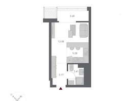 Продается Студия ЖК Беринг, дом 3, 27.96  м&sup2;, 6270000 рублей