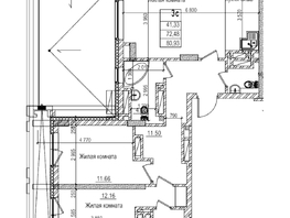 Продается 2-комнатная квартира ЖК Чернышевский, корп 3.3, 71.7  м&sup2;, 13700000 рублей