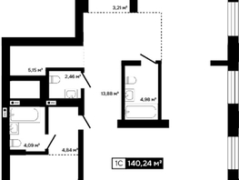 Продается Студия ЖК Платина, 128.9  м&sup2;, 78051000 рублей