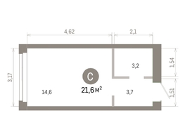 Продается Студия ЖК Европейский берег, дом 45, 21.56  м&sup2;, 5390000 рублей