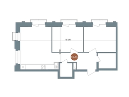 Продается 2-комнатная квартира  1956 Кварталы Телецентра, 2, 60.3  м&sup2;, 11490000 рублей
