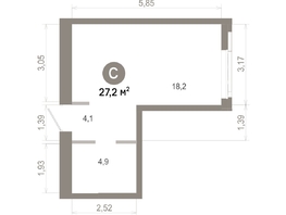 Продается Студия  Квартал Молодость, дом 1, 27.18  м&sup2;, 5400000 рублей